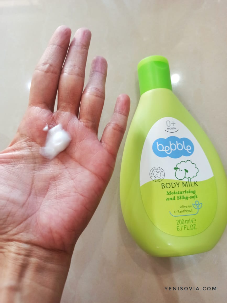 Body milk Bebble perawatan bayi baru lahir